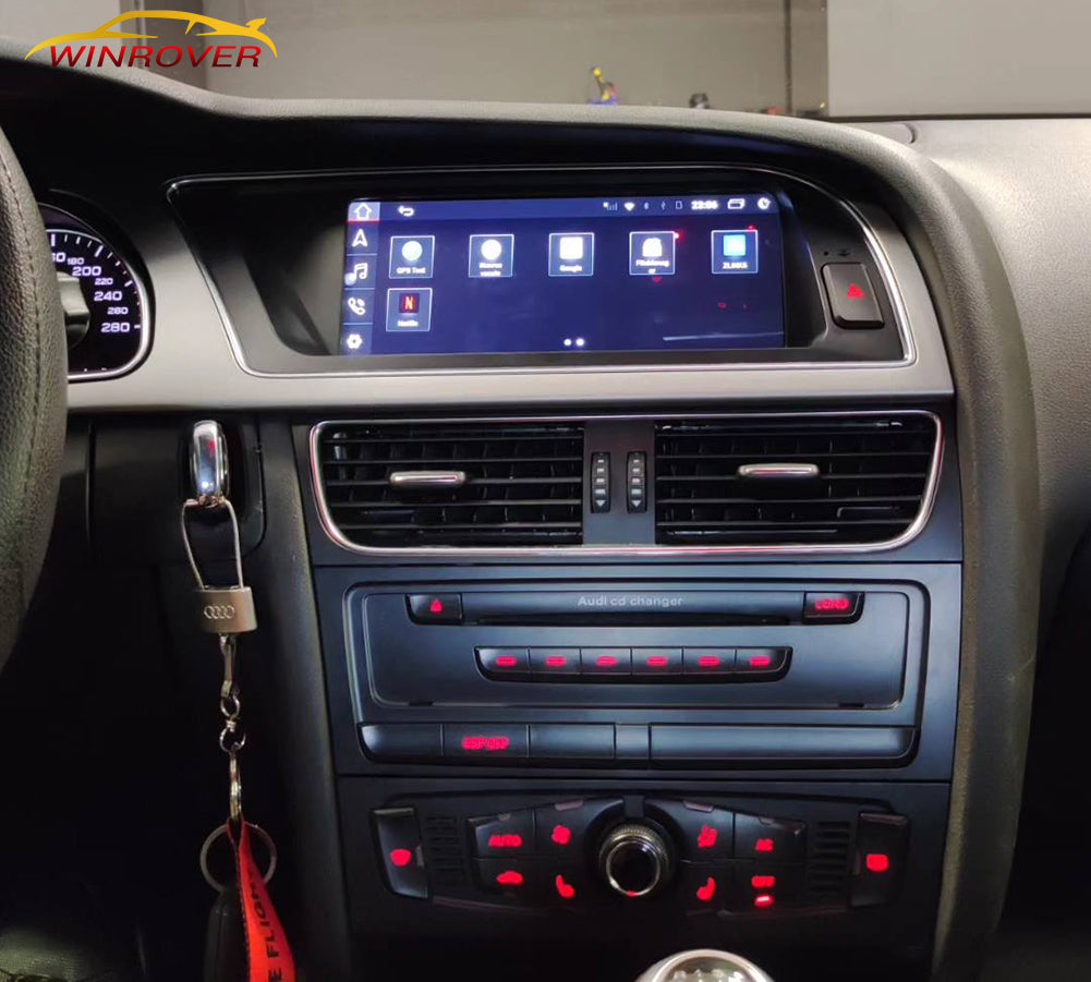 Android 13 CarPlay 8.8inch Touch Screen For Audi A5 MMI 2G High 2008-2010 For Audi CD changer LVDS 22PIN Car Stereo Player Multie