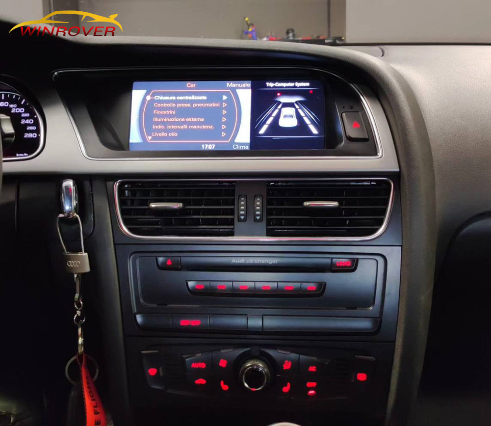 Android 13 CarPlay 8.8inch Touch Screen For Audi A5 MMI 2G High 2008-2010 For Audi CD changer LVDS 22PIN Car Stereo Player Multie