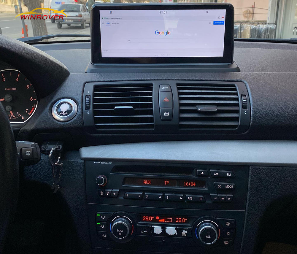 Winrover Car Gps Navigation For BMW 1 Series E81 E82 E87 E88 (2005 – 2012) Original without screen ANDROID 13 Multimedia Android System 10.25″ Aftermarket Stereo Radio Upgrade CarPlay Android Auto