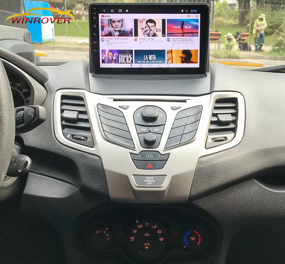 Winrover For Ford Fiesta 2009-2017 Android Car Stereo Head Unit GPS Navigation 9 Inch Touch Screen MP5 Multimedia Player Radio CarPlay Android Auto