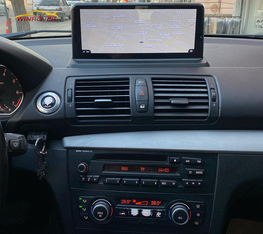 Winrover Car Gps Navigation For BMW 1 Series E81 E82 E87 E88 (2005 – 2012) Original without screen ANDROID 13 Multimedia Android System 10.25″ Aftermarket Stereo Radio Upgrade CarPlay Android Auto
