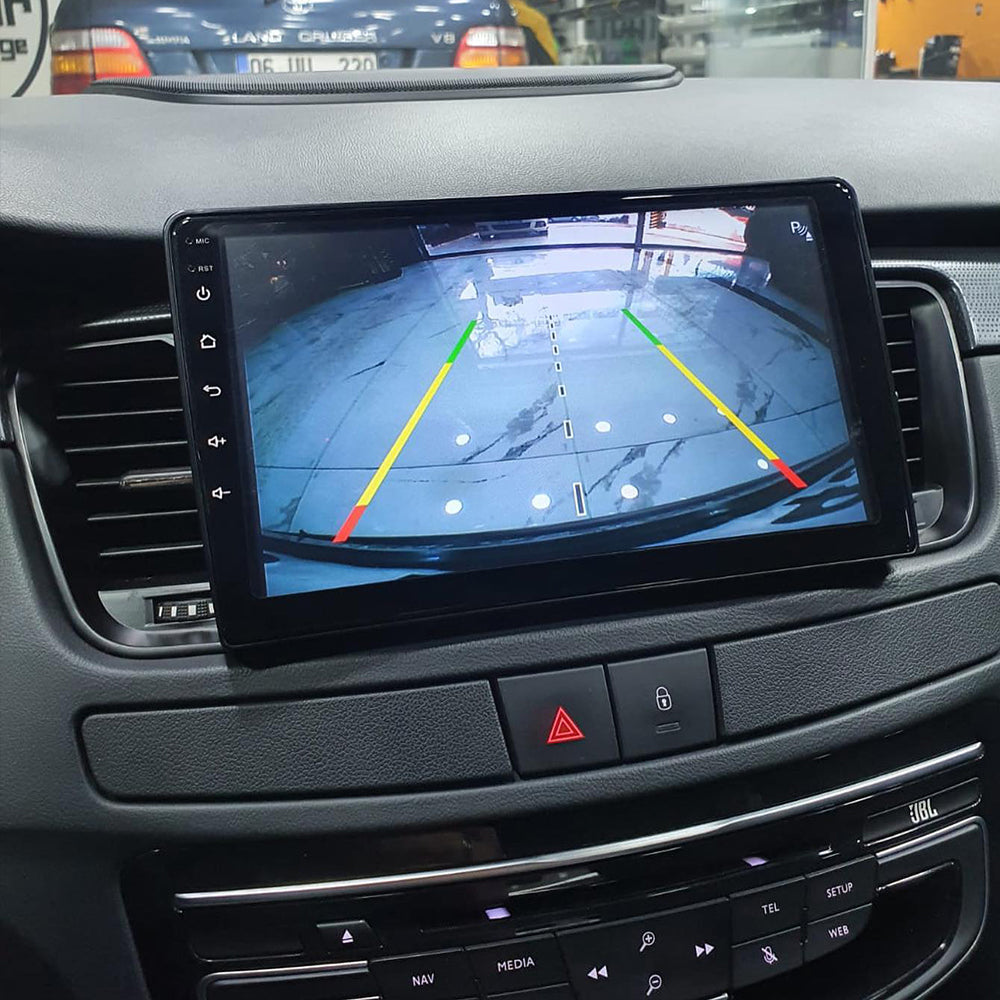 Android 16 Autoradio Car Navigation Stereo for Peugeot 508 2011-2018 MP5 Multimedia Player 9 Inch Carplay Android Auto Bluetooth 4G WiFi Steering Wheel Control FM AM RDS DSP Rear Camera