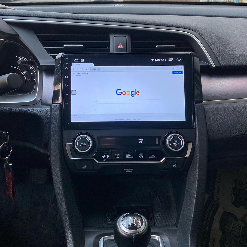 Android 16 Car Stereo Radio for Honda Civic 2016 2017 2018 2019 2020 with Carplay Android Auto 9 Inch Touch Screen Bluetooth Car Radio with GPS Navigation WiFi Multimedia Player