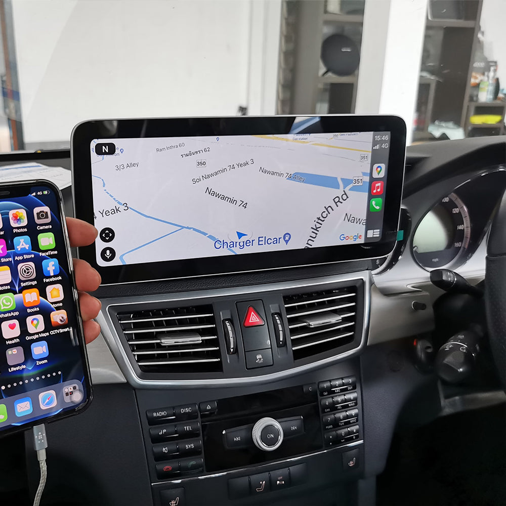 Snapdragon Android 16 Car Stereo 12.3" Car Touch Screen for Mercedes Benz E Class S212 W212 2009-2012 NTG4.0 Multimedia Navigation Upgrade Wireless CarPlay Android Auto