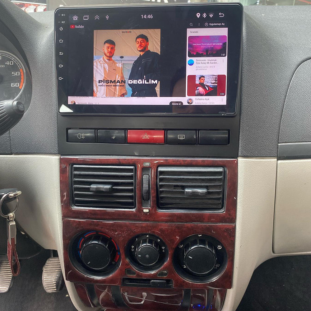Android 16 Car Stereo Double Din For Fiat PERLA Albea/Siena/Palio 2004-2012 Plug and Play Car Radio Stereo Bluetooth Sat Nav GPS Supports Full RCA Output WIFI Camera