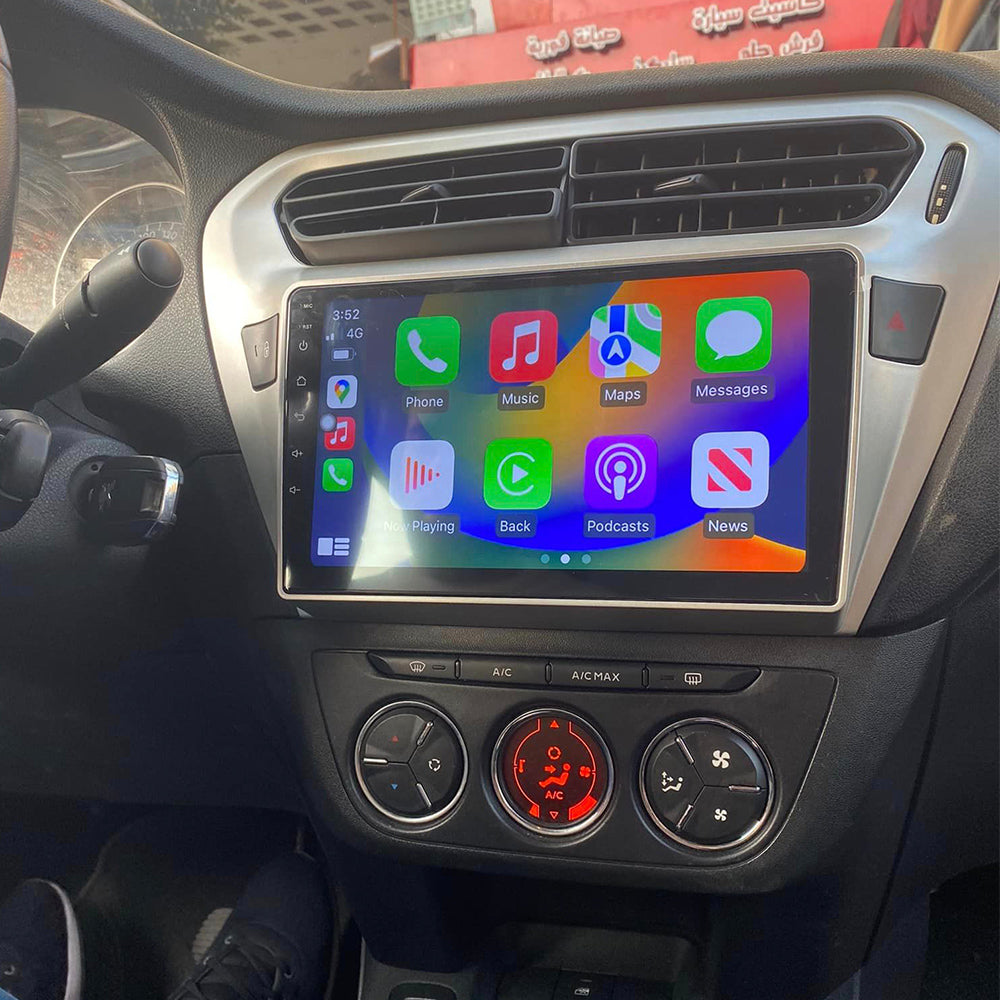 For Peugeot 301 for Citroen C-Elysee 2014-2018 Android 13 Stereo IPS Touch Screen Build in Wireless carplay Android Auto Bluetooth GPS Navigation
