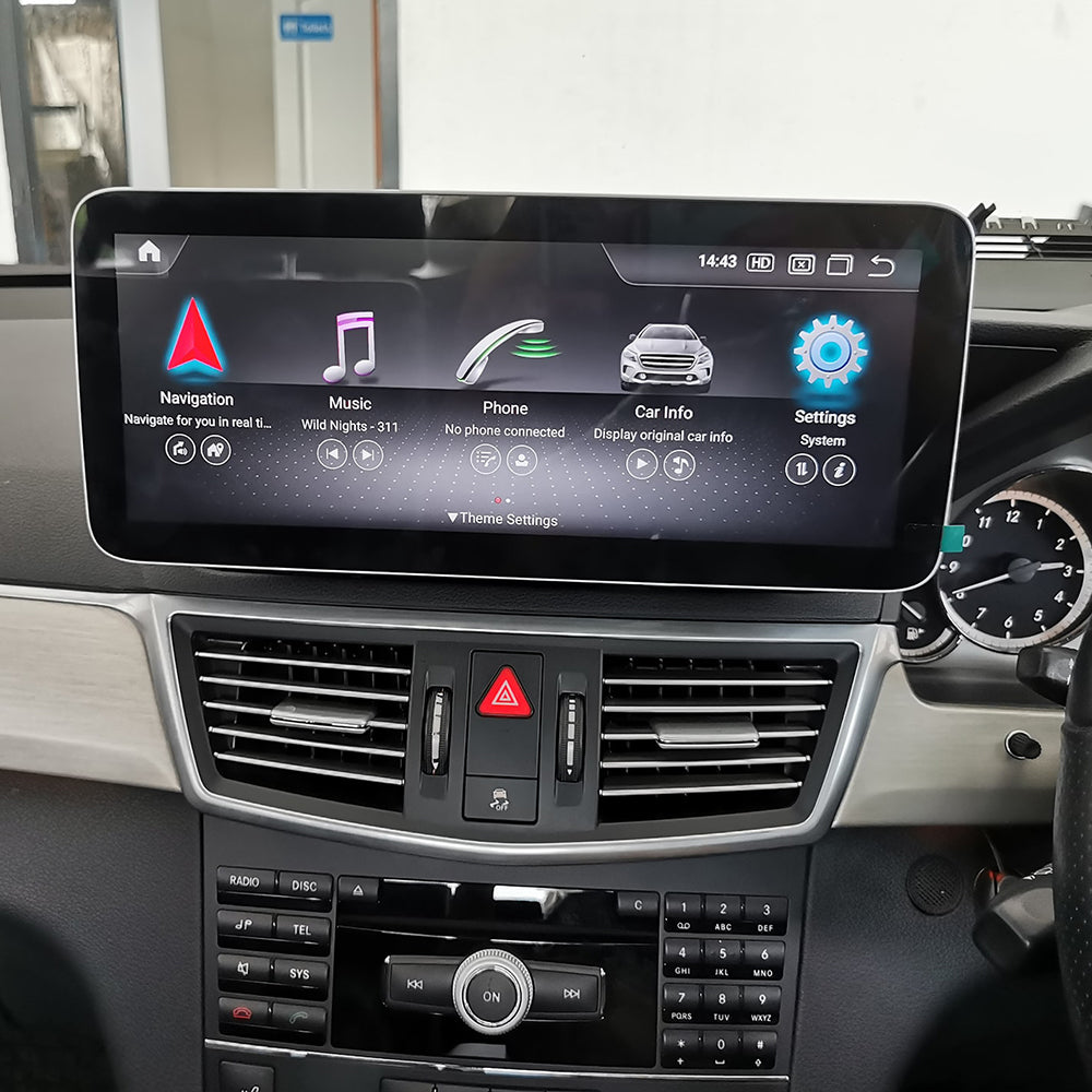 Snapdragon Android 16 Car Stereo 12.3" Car Touch Screen for Mercedes Benz E Class S212 W212 2009-2012 NTG4.0 Multimedia Navigation Upgrade Wireless CarPlay Android Auto