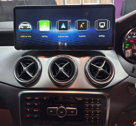 12.3 inch Mercedes Benz A B CLA GLA 2013-2018 W176 W246 X156 Wireless Apple CarPlay Android Auto Car Multimedia Linux Touch Screen
