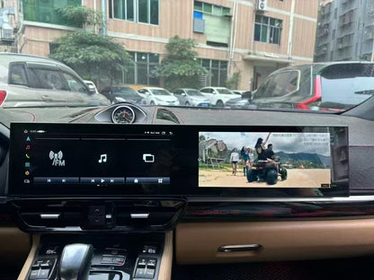 12.3+12.3 dual screen For Porsche Cayenne 958 pcm3.1 pcm 4.0 Android Carplay Radio Stereo Head Unit Upgrade Multimedia Navigation Display Autoradio