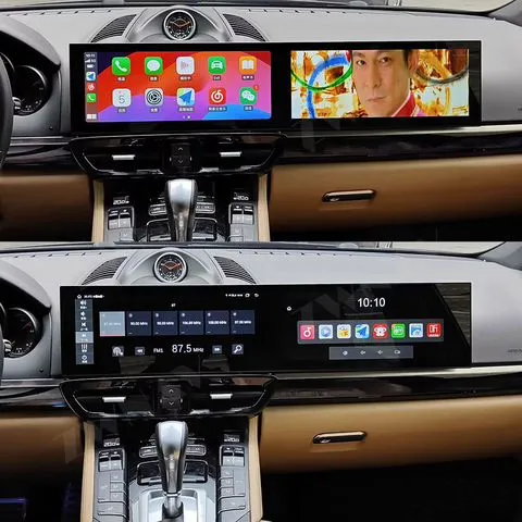 12.3+12.3 dual screen For Porsche Cayenne 958 pcm3.1 pcm 4.0 Android Carplay Radio Stereo Head Unit Upgrade Multimedia Navigation Display Autoradio