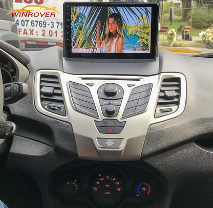 Winrover For Ford Fiesta 2009-2017 Android Car Stereo Head Unit  GPS Navigation 9 Inch Touch Screen MP5 Multimedia Player Radio CarPlay Android Auto