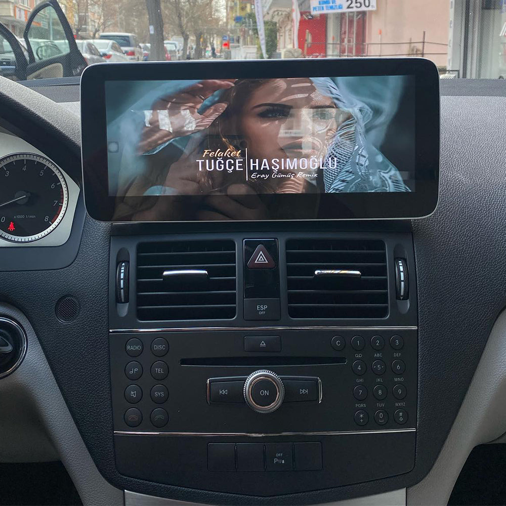 Qualcomm Snapdragon 10.25INCH ANDROID 16 For Mercedes-Benz C-class W204 C200 C230 C250 C300 C350 2007-2011 USB audio stereo Bluetooth DAB Car RADIO GPS Navigation multimedia