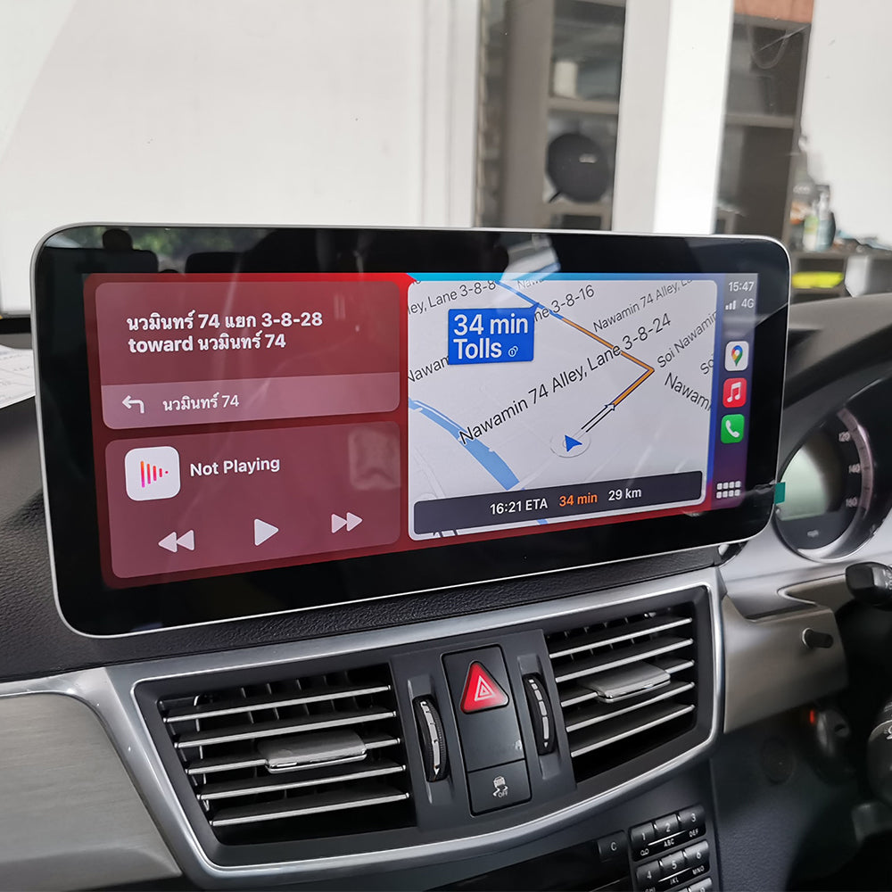 Snapdragon Android 16 Car Stereo 12.3" Car Touch Screen for Mercedes Benz E Class S212 W212 2009-2012 NTG4.0 Multimedia Navigation Upgrade Wireless CarPlay Android Auto