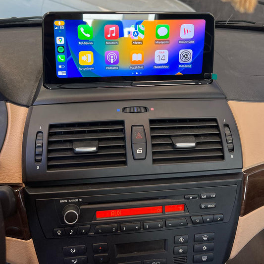 10.25" Wireless CarPlay Android Auto For BMW X3 E83 2003-2010 Without Oirginal Car System Multimedia Head Unit Touch Screen Android 15
