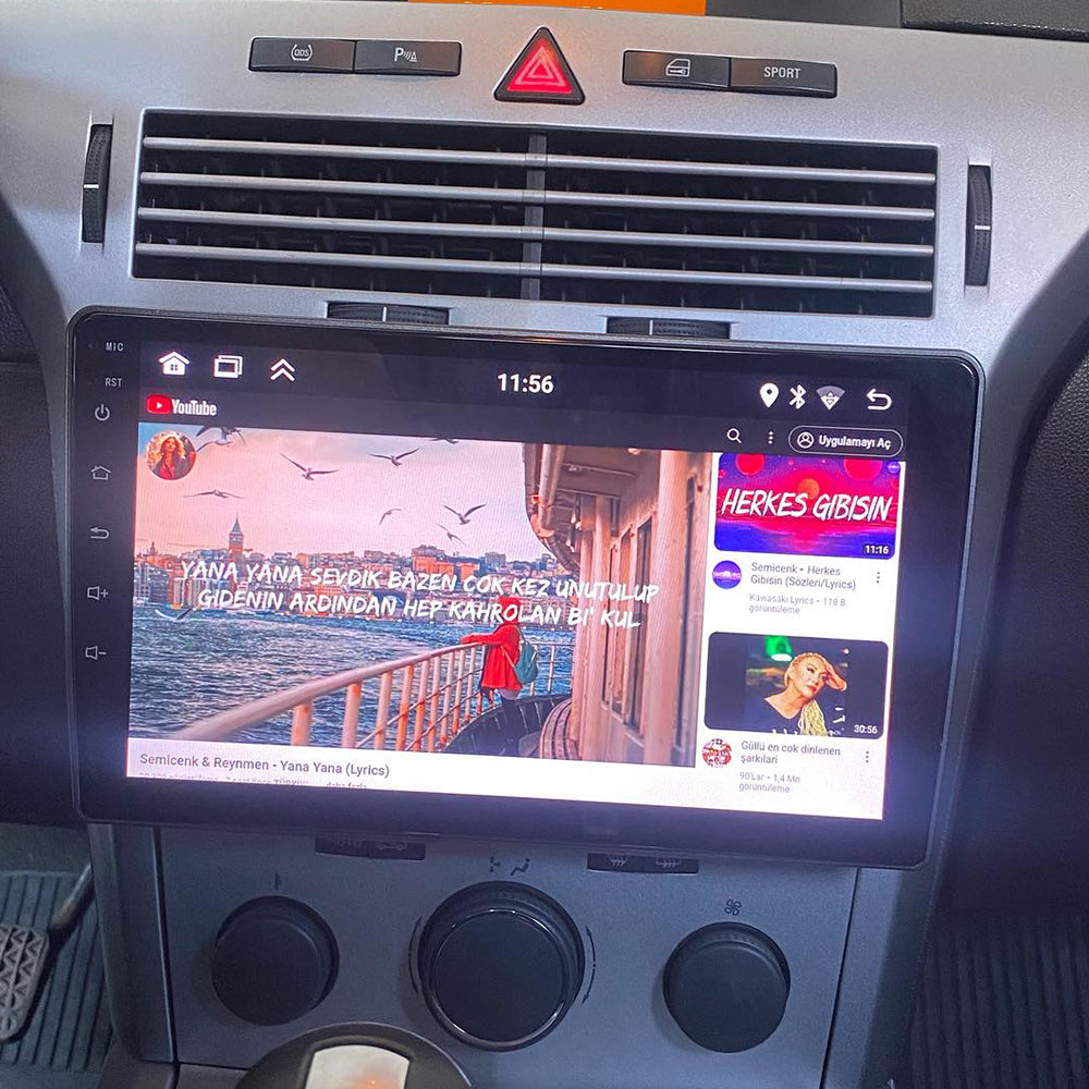 For Opel Astra H 04-14 GPS Navigation Car Multimedia Player Android 16 Stereo Sat Nav Radio 9''Head Unit Receiver Support SWC Carplay Bluetooth Android Auto Reverse Camera+Backup Camera