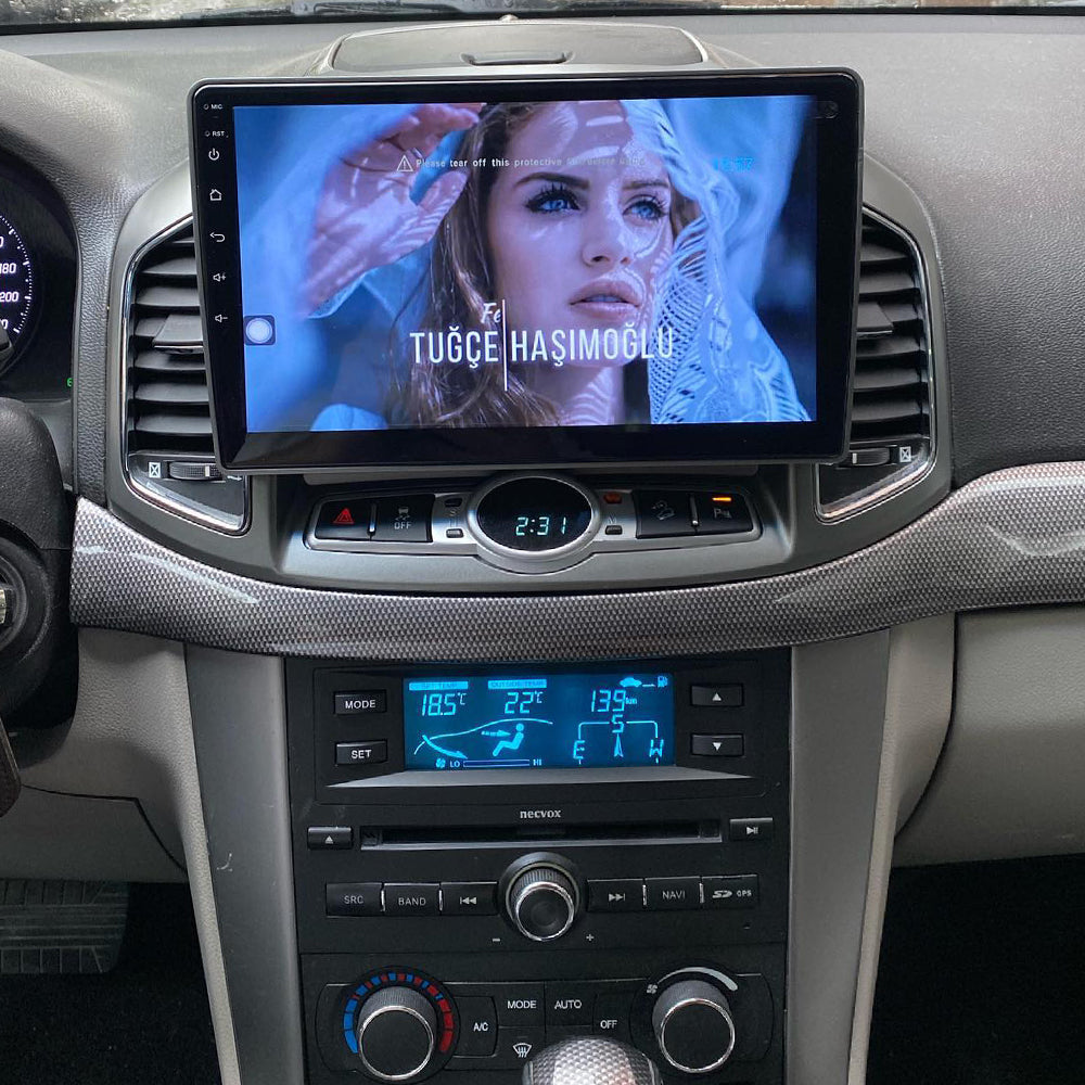 For Chevrolet Captiva 2012-2017 Double Din Car Stereo 9'' Touchscreen Radio with Backup Camera,Bluetooth Hands-Free4G LTE+5G WIFI,USB/SWC/GPS/DSP/FM AM,Carplay Android Auto