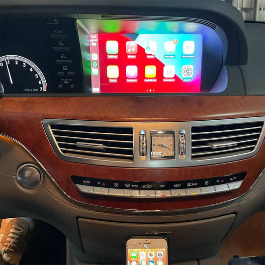 9" Ecran ANDROID 15.0 For MERCEDES BENZ S CLASS W221 CL W216 2006-2013 CARPLAY RADIO Autoradio DVD GPS Navigation Multimedia Stereo WiFi 4G LTE