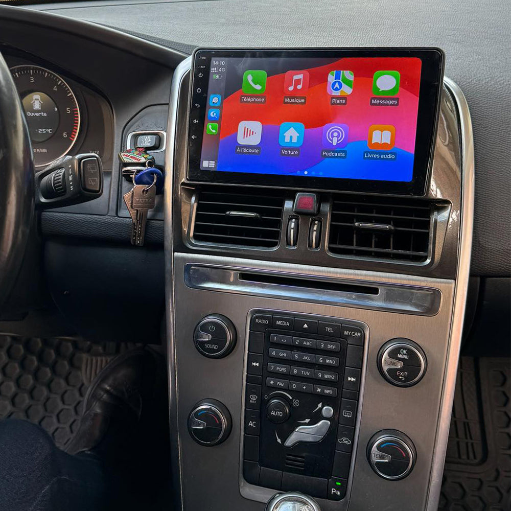 For 2008-2013 Volvo XC60 Radio Apple Carplay GPS Android 15 Navi WIFI RDS +CAM