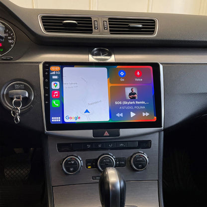Android 16 Car Radio Stereo with Wireless CarPlay Android Auto for VW Passat B6 B7 CC 2010-2015, 10.1 Inch Touch Screen Head Unit with GPS Navigation Bluetooth HiFi FM RDS Auto Radio + Backup Camera