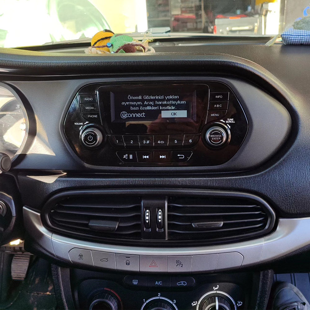 Android 16 Car Radio Stereo with 9" IPS Touch Screen for Fiat Egea 2015-2018 with 2 DIN Bluetooth RDS FM Video Receiver Multimedia Player Support SWC DSP USB