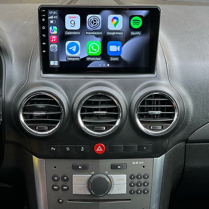 Android 16 Autoradio Car Navigation Stereo for Opel Antara 1 2006-2017 GPS Radio 9 Inch Carplay Steering Wheel Control Bluetooth FM AM RDS Rear Camera, Support DAB/TPMS/DVR