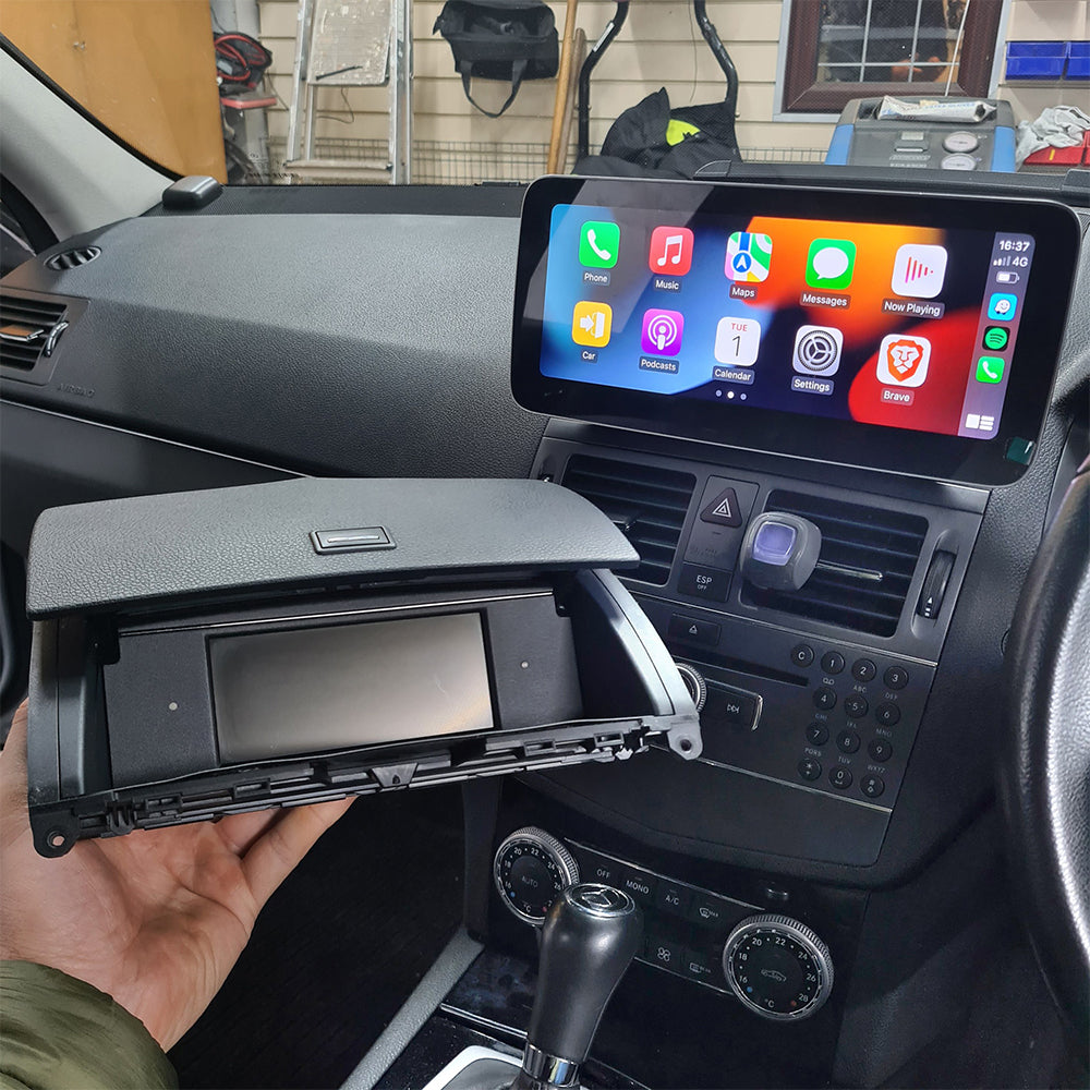 Qualcomm Snapdragon 10.25INCH ANDROID 16 For Mercedes-Benz C-class W204 C200 C230 C250 C300 C350 2007-2011 USB audio stereo Bluetooth DAB Car RADIO GPS Navigation multimedia