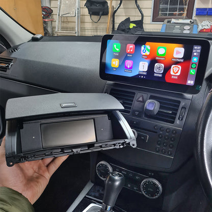 Qualcomm Snapdragon 10.25INCH ANDROID 16 For Mercedes-Benz C-class W204 C200 C230 C250 C300 C350 2007-2011 USB audio stereo Bluetooth DAB Car RADIO GPS Navigation multimedia