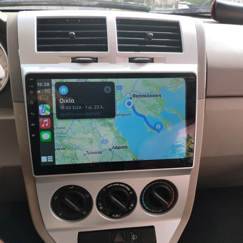 For Dodge Caliber 2007-2014 Android 15 Car Navigation Stereo Multimedia Player GPS Radio 9 Inch Carplay FM AM RDS Split Screen Steering Wheel Control Rear Camera