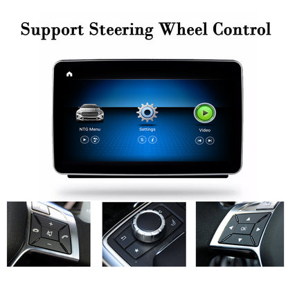 Qualcomm 8.4inch Android Display For Mercedes-Benz ML350 GL 2012-2016 Radio Stereo Upgrade Apple Carplay Fulltouch CarPlay GPS Navigation WIFI Bluetooth