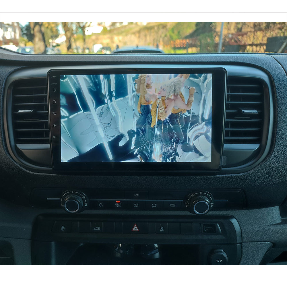 9" Car Stereo Carplay for Citroen Jumpy 3 2016-2021 for Peugeot Expert 3 2016-2021 Android 15 Car Radio Multimedia Player with GPS BT FM 4G WiFi SWC+Backup Camera