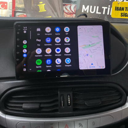 Android 16 Car Radio Stereo with 9" IPS Touch Screen for Fiat Egea 2015-2018 with 2 DIN Bluetooth RDS FM Video Receiver Multimedia Player Support SWC DSP USB