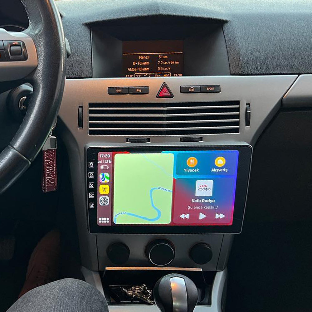 For Opel Astra H 04-14 GPS Navigation Car Multimedia Player Android 16 Stereo Sat Nav Radio 9''Head Unit Receiver Support SWC Carplay Bluetooth Android Auto Reverse Camera+Backup Camera