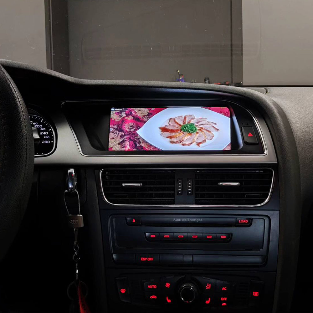Android 16 CarPlay 8.8inch Touch Screen For Audi A5 MMI 2G High 2008-2010 For Audi CD changer LVDS 22PIN Car Stereo Player Multie