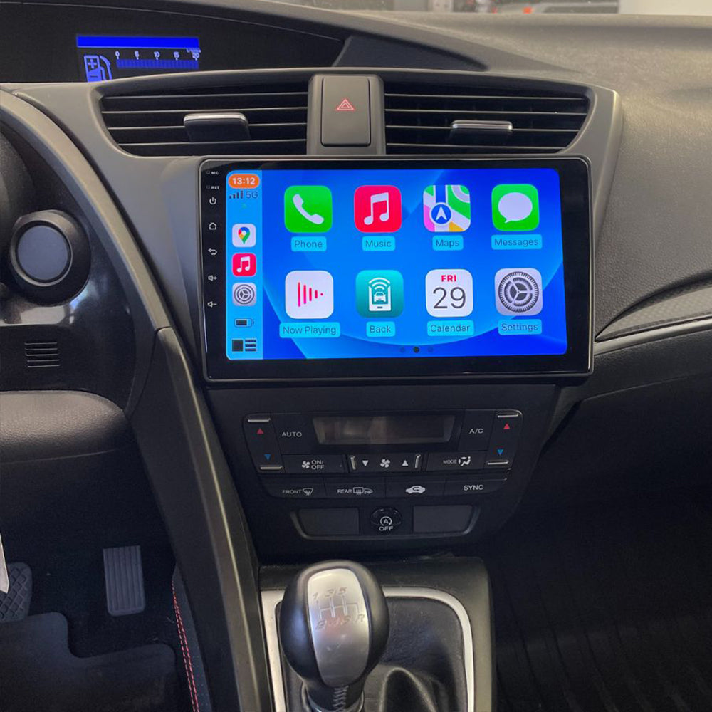 Android 16 Car Stereo Radio for Honda Civic 2012 2013 2014 2015 9 Inch Touch Screen Car Radio with Bluetooth GPS Navigation WiFi FM Radio SWC CarPlay Android Auto Head Unit