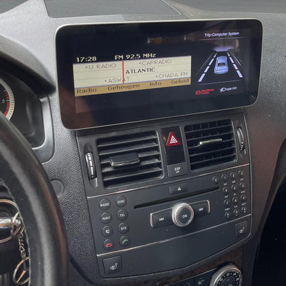 Qualcomm Snapdragon 10.25INCH ANDROID 16 For Mercedes-Benz C-class W204 C200 C230 C250 C300 C350 2007-2011 USB audio stereo Bluetooth DAB Car RADIO GPS Navigation multimedia
