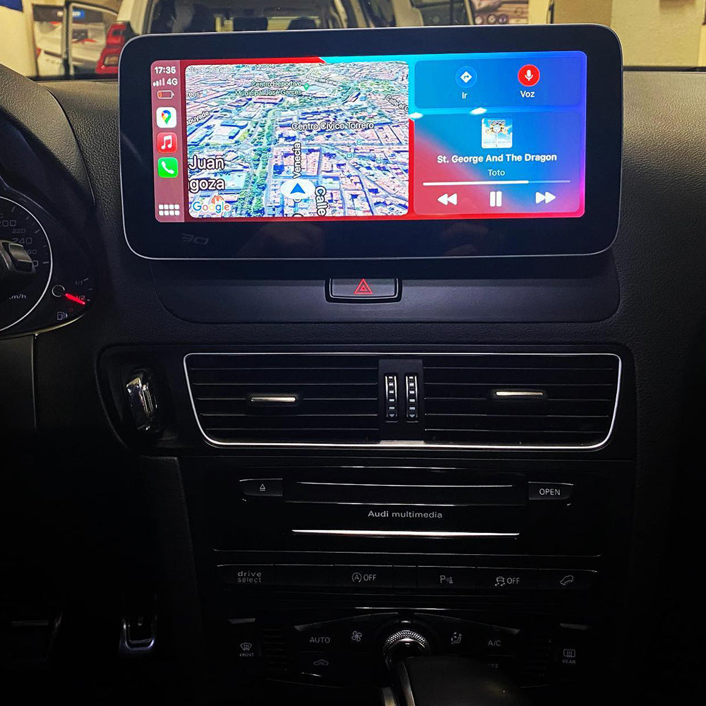 Autoradio GPS For Audi Q5 SQ5 2008-2017 Multimedia 10.25 inch TOUCHSCREEN Android GPS Navigation CarPlay + BUILT-IN WIRELESS CARPLAY & ANDROID AUTO