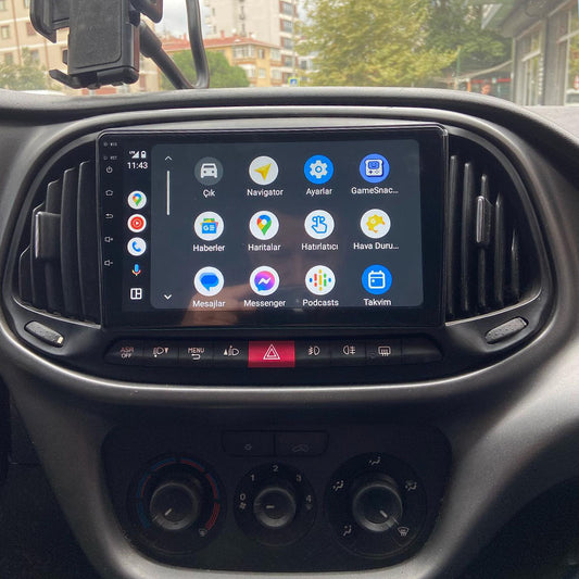 Android 16 Car Stereo Radio With Apple Carplay For Fiat Doblo 2015-2019 Plug And Play Backup Camera Automatic Bluetooth USB SWC