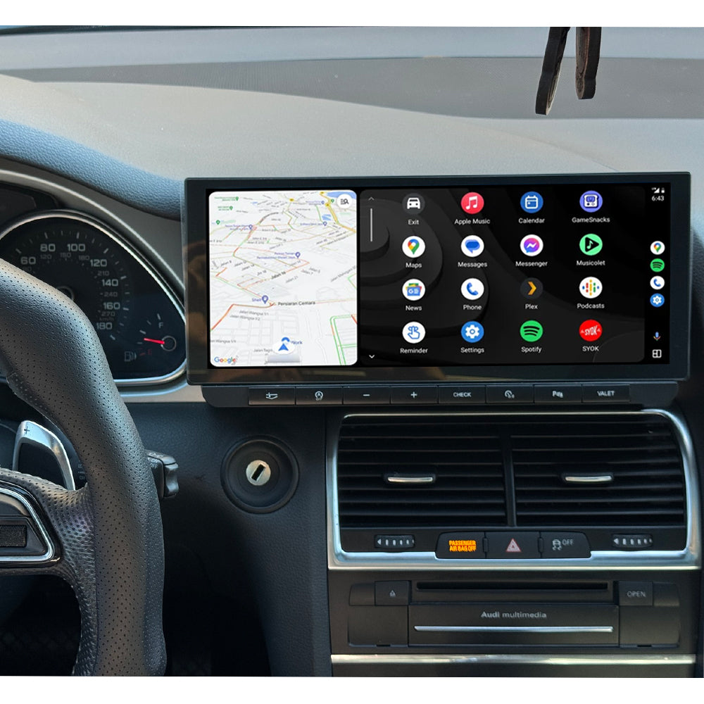 Android Auto HD Touchscreen 12.3 inch Android Carplay GPS Navigation Radio for 2005 2006 2007 2008-2015 AUDI Q7 with AUX GPS/WIFI/BT/A2DP/USB MULTIMEDIA/Bluetooth