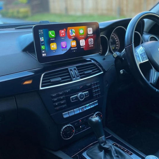 Qualcomm CARPLAY ANDROID AUTO SCREEN 10.25" MERCEDES NTG4.5 C CLASS W204
