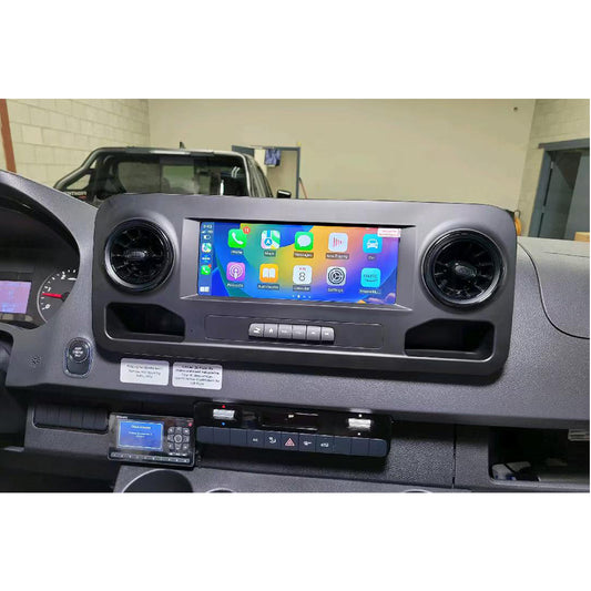 Stereo Radio for Mercedes-Benz Sprinter 2018-2025 Wireless Wired Carplay and Android Auto GPS Navigation