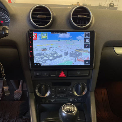 Android 16 Car Stereo for Audi A3 S3 RS3 2006-2013 with Wireless Apple carplay Android Auto 9 Inch Touch Screen Car Radio Support GPS Navigation Bluetooth HiFi FM RDS Audio Receivers Head Unit