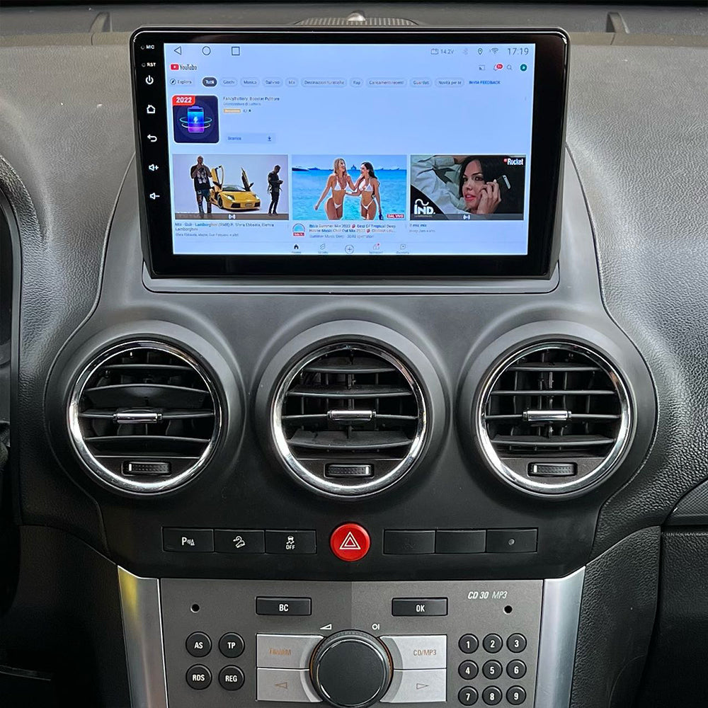 Android 16 Autoradio Car Navigation Stereo for Opel Antara 1 2006-2017 GPS Radio 9 Inch Carplay Steering Wheel Control Bluetooth FM AM RDS Rear Camera, Support DAB/TPMS/DVR