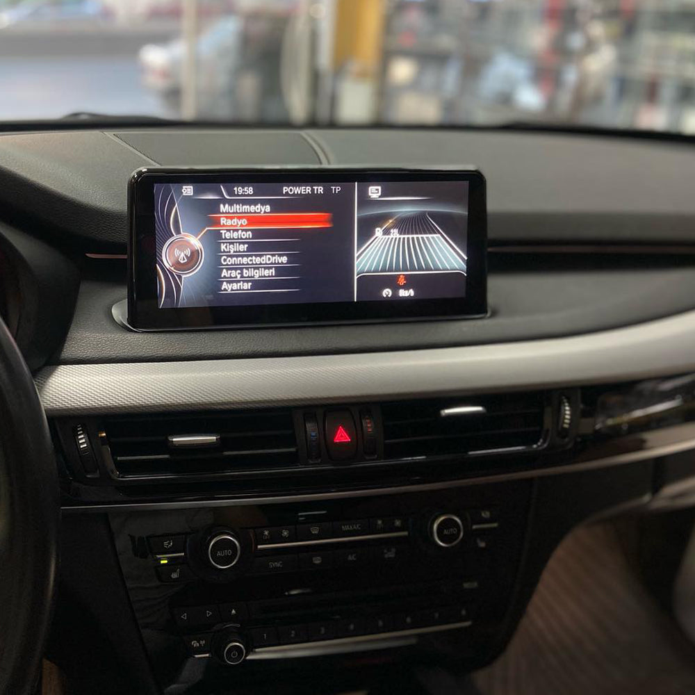For BMW X5 / X6 F15 / F16 (2014 – 2019) OEM-FIT 10.25″ HD Touch-Screen Android Navigation System GPS BT Wifi CarPlay Android Auto