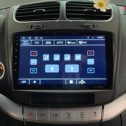 Android 16 9 Inch Navigator for Fiat Freemont 2011-2015 Dodge Journey 2011 - 2018 Car Radio Touch Screen Bluetooth Car Stereo Supports WiFi GPS USB Steering Wheel Control Bluetooth