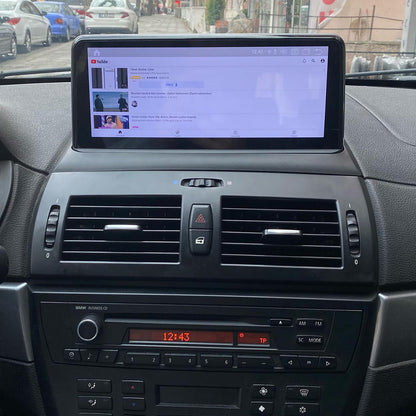 10.25" Wireless CarPlay Android Auto For BMW X3 E83 2003-2010 Without Oirginal Car System Multimedia Head Unit Touch Screen Android 15