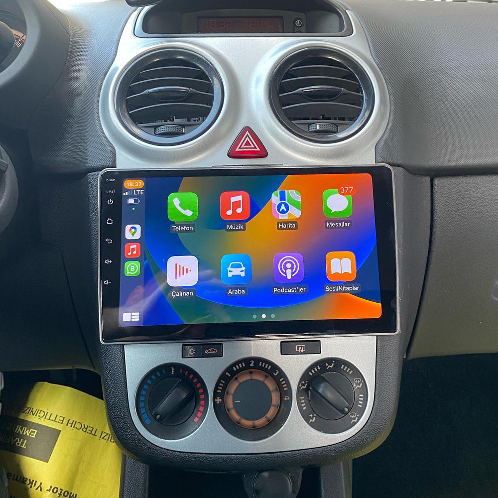 Android 16 for 2006-2011 OPEL Corsa HD Touch Screen Radio Head Unit with GPS Navigation Audio system Bluetooth Music USB WIFI Wireless CarPlay Android AUTO