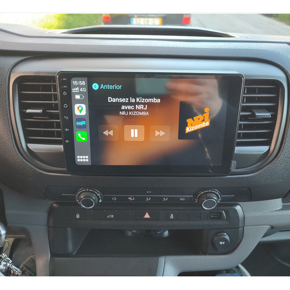 9" Car Stereo Carplay for Citroen Jumpy 3 2016-2021 for Peugeot Expert 3 2016-2021 Android 15 Car Radio Multimedia Player with GPS BT FM 4G WiFi SWC+Backup Camera