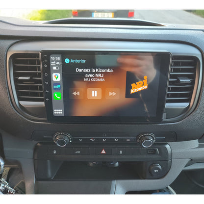 9" Car Stereo Carplay for Citroen Jumpy 3 2016-2021 for Peugeot Expert 3 2016-2021 Android 15 Car Radio Multimedia Player with GPS BT FM 4G WiFi SWC+Backup Camera