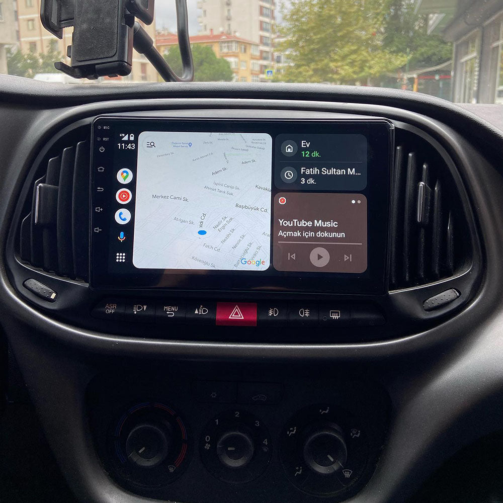 Android 16 Car Stereo Radio With Apple Carplay For Fiat Doblo 2015-2019 Plug And Play Backup Camera Automatic Bluetooth USB SWC