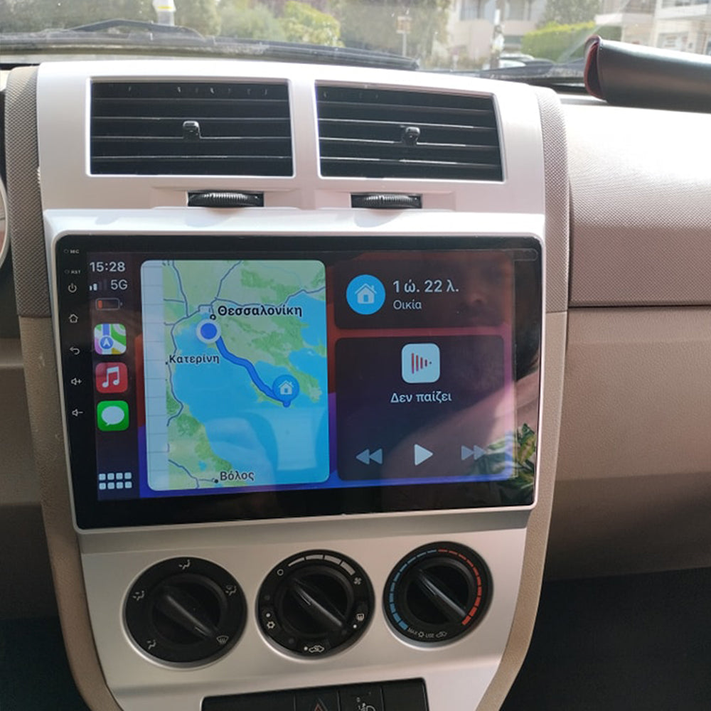For Dodge Caliber 2007-2014 Android 15 Car Navigation Stereo Multimedia Player GPS Radio 9 Inch Carplay FM AM RDS Split Screen Steering Wheel Control Rear Camera